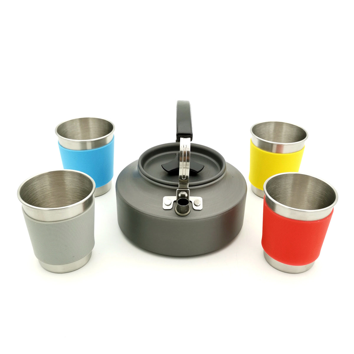 Aluminium Alloy Camping Cookware Set with Teapot (view 6)