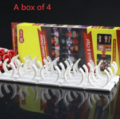 Clip N Store Adhesive Spice Rack – Space-Saving Bottle Holder (view 6)