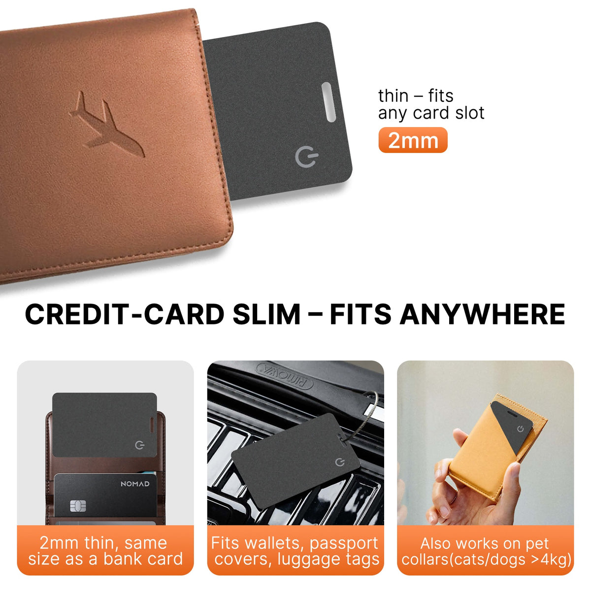 Smart Card Tracker for Apple Find My – IP68 Ultra-Slim (view 3)