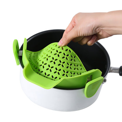 Silicone Pot Side Drain Stopper – Spill-Proof Strainer (view 5)