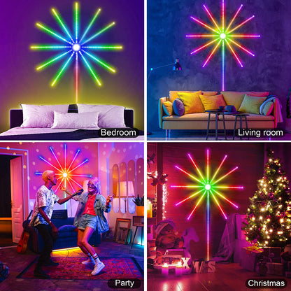 Firework LED Strip Lights – Music Sync & Remote Control (view 2)