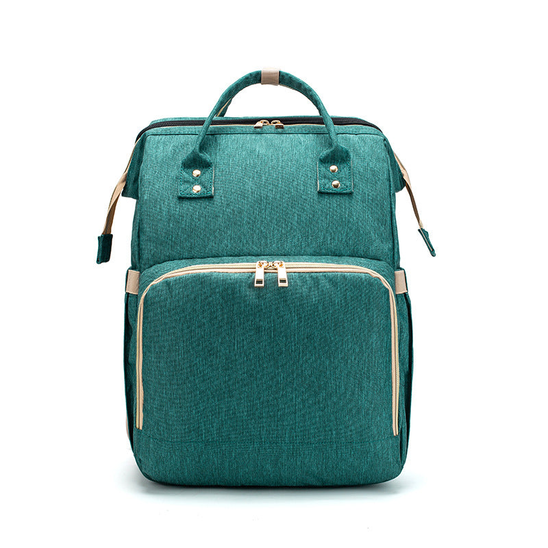 Foldable Mummy Backpack with Portable Baby Bed (view 15)