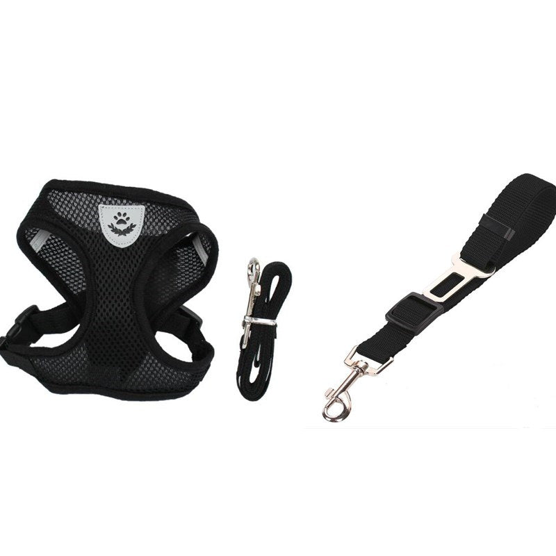 Breathable Mesh Pet Car Seat Belt & Leash (view 6)