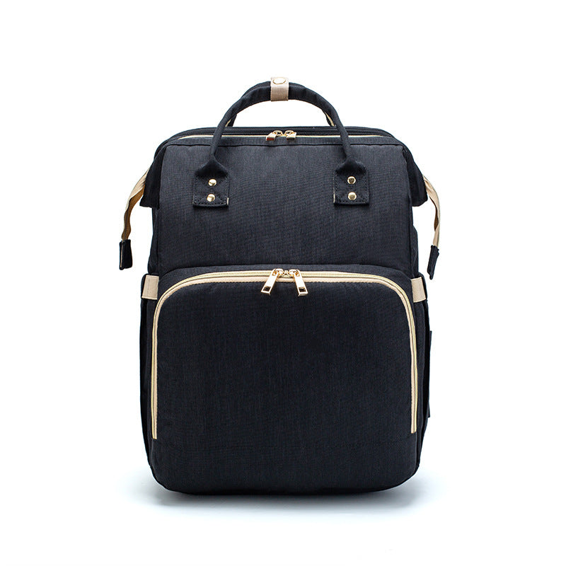 Foldable Mummy Backpack with Portable Baby Bed (view 11)