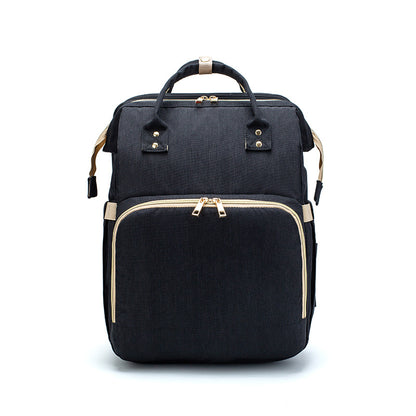 Foldable Mummy Backpack with Portable Baby Bed (view 11)