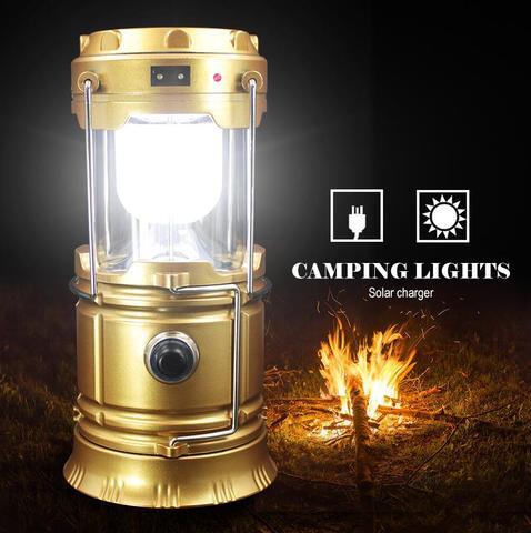 Collapsible Solar & USB LED Camping Lantern – 2W