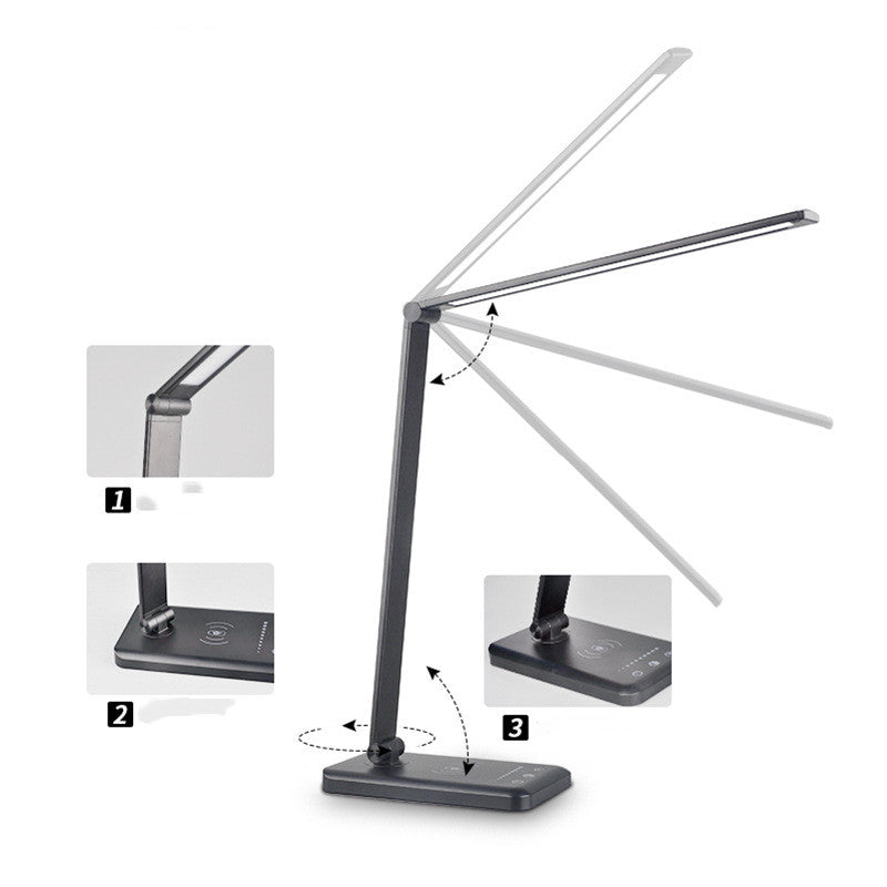 Wireless Charging Desk Lamp – 460LM 5-Colour Temp Dimmer (view 6)
