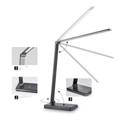 Wireless Charging Desk Lamp – 460LM 5-Colour Temp Dimmer (view 6)