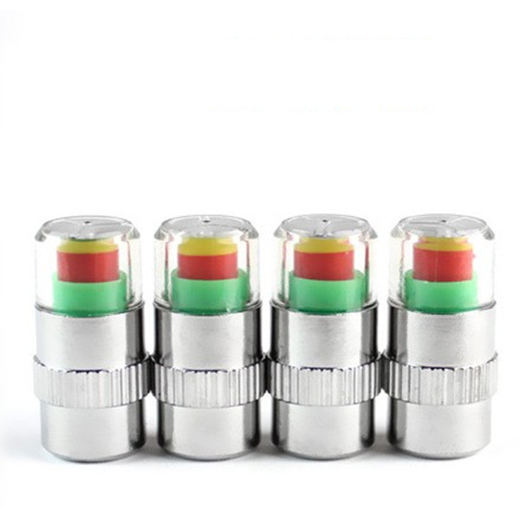Tyre Pressure Warning Valve Caps – Set of 4 – Silver (view 2)