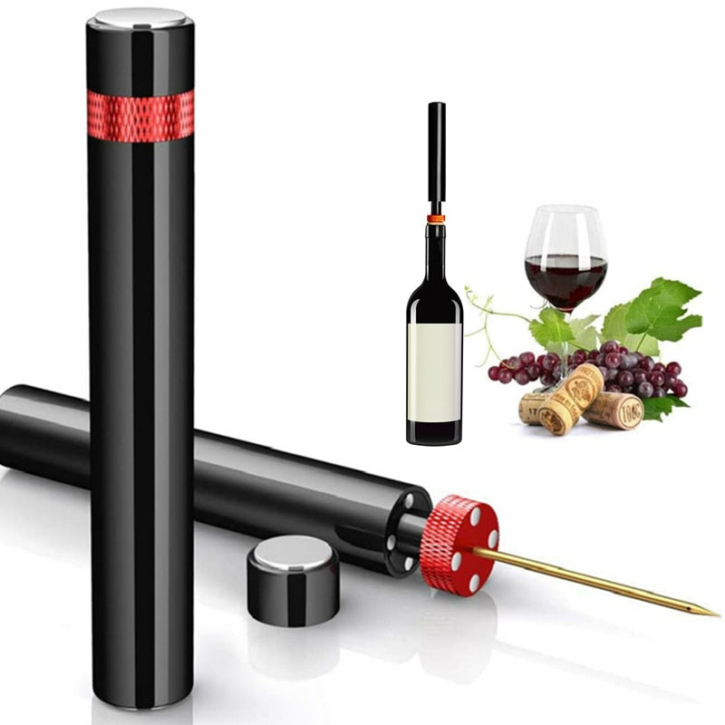 Air Pump Wine Bottle Opener – Stainless Steel Cork Remover (view 9)