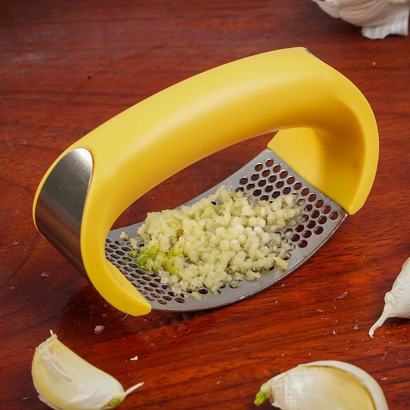Stainless Steel Garlic Press – Non-Slip Ergonomic Handle (view 8)
