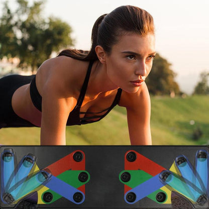 Colour-Coded Push-Up Board – ABS Plastic, 12 Functions (view 8)
