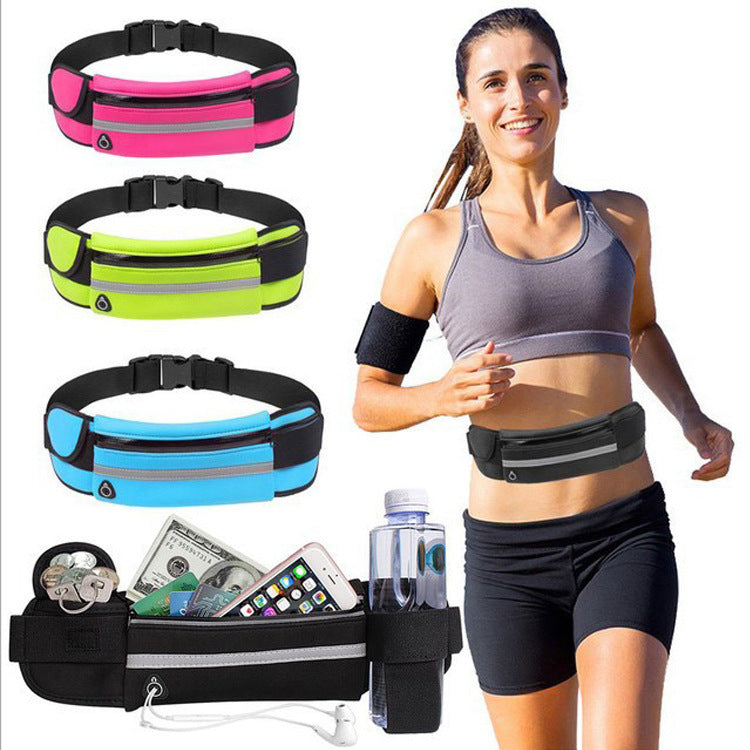 Nylon Sports Waist Bag – Slim Running Fanny Pack 20cm