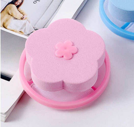 Washing Machine Floating Hair Filter – Flower Design (view 2)