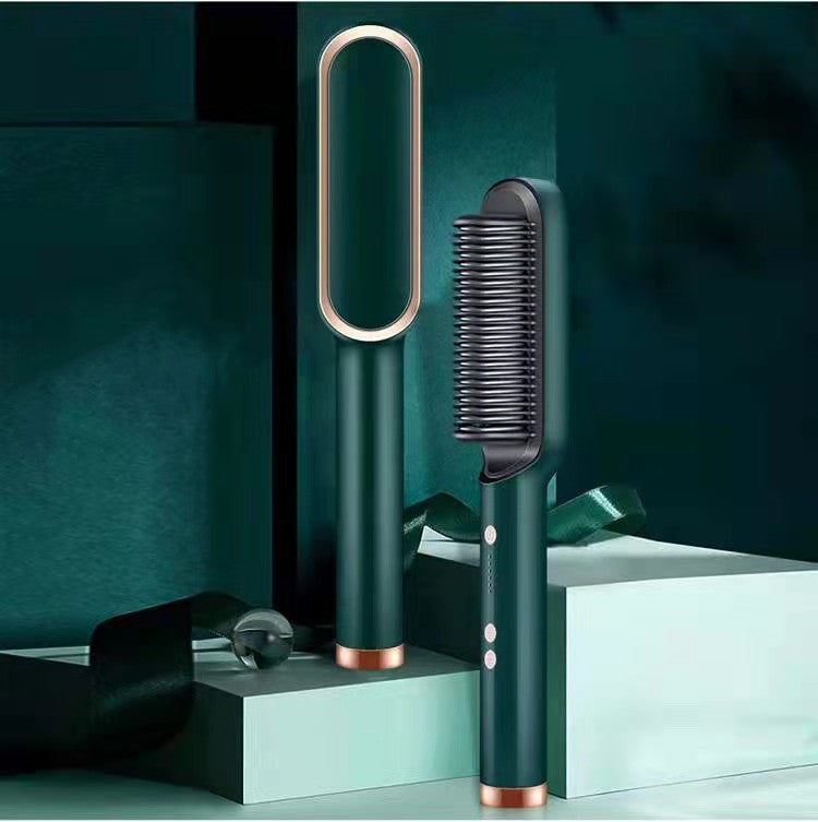 2-in-1 Hair Straightener & Curling Brush – Negative Ion (view 7)