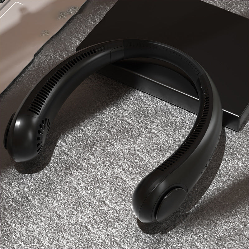 Wearable Neck Fan – Hands-Free USB Rechargeable Cooling (view 5)