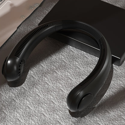 Wearable Neck Fan – Hands-Free USB Rechargeable Cooling (view 5)