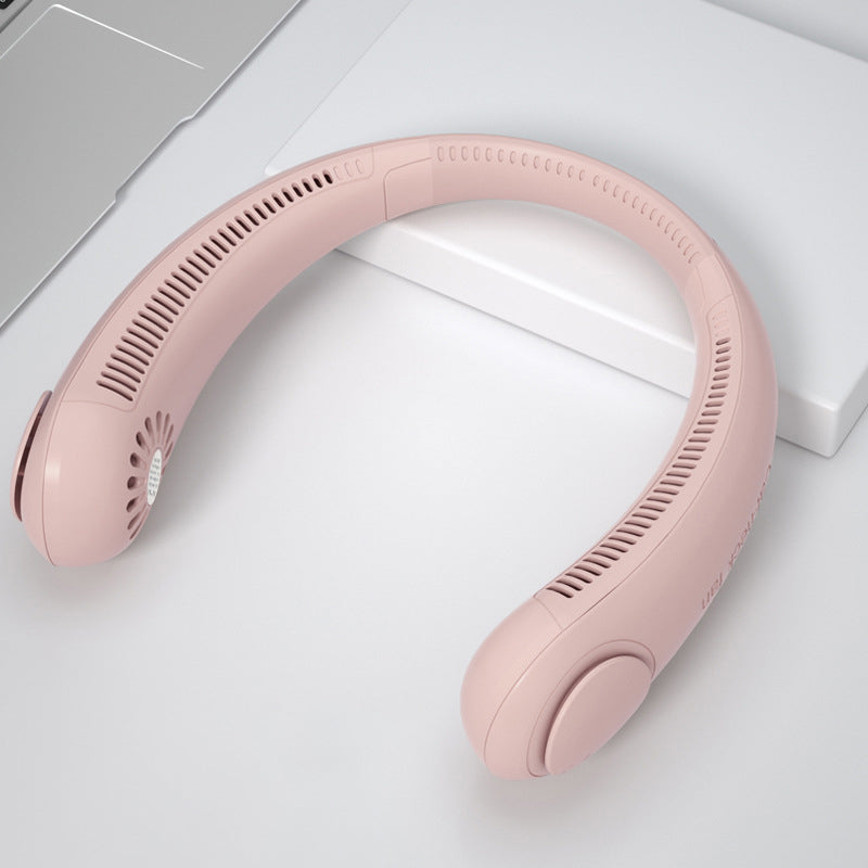 Wearable Neck Fan – Hands-Free USB Rechargeable Cooling (view 2)