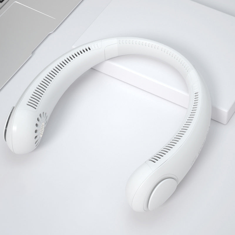 Wearable Neck Fan – Hands-Free USB Rechargeable Cooling (view 4)