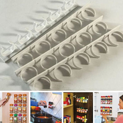 Clip N Store Adhesive Spice Rack – Space-Saving Bottle Holder (view 4)