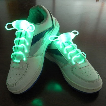 LED Glow Sport Shoelaces – Fibre-Optic Light-Up Laces