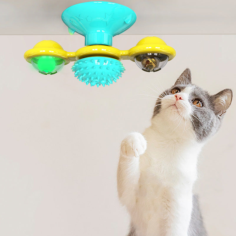 Cat Rotating Windmill Toy – Scratch, Teeth & Play (view 10)