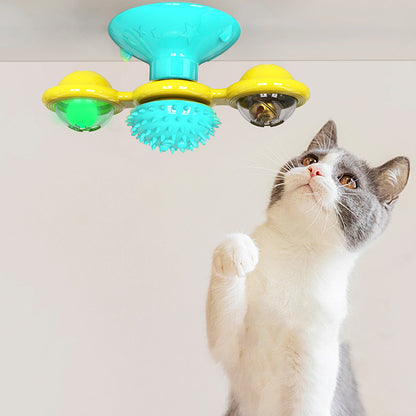 Cat Rotating Windmill Toy – Scratch, Teeth & Play (view 10)
