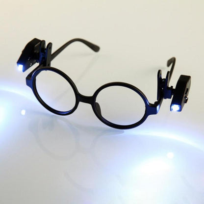 Mini LED Glasses Clip Light – 360° Adjustable