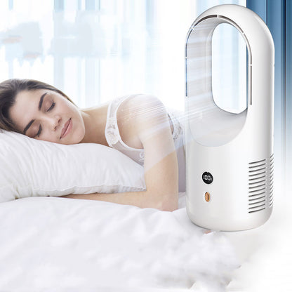 Bladeless Desktop Fan – USB Rechargeable with LED Display (view 3)