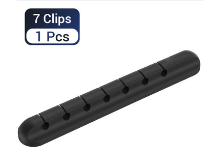Silicone Desktop Cable Organiser – USB & Headphone Clips (view 11)