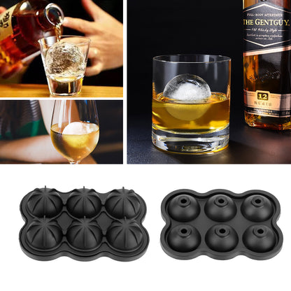 Silicone Ice Ball Mold – 6-Cell Sphere Tray 4.5cm (view 3)