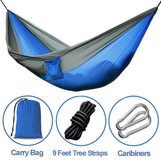 Portable 210T Nylon Parachute Camping Hammock 270x140cm