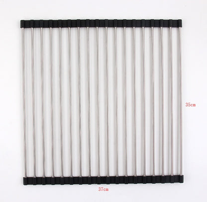 Folding Stainless Steel Kitchen Sink Drain Rack (view 4)