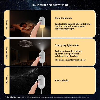 USB Night Light Bedside Lamp – Eye Protection (view 8)