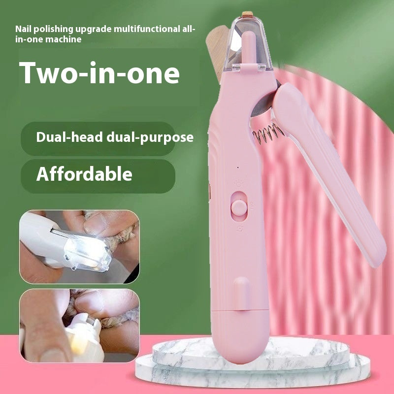 2-in-1 LED Pet Nail Clipper & Grinder – USB Rechargeable (view 10)