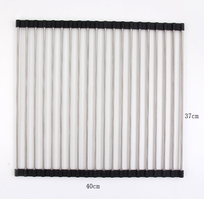 Folding Stainless Steel Kitchen Sink Drain Rack (view 2)