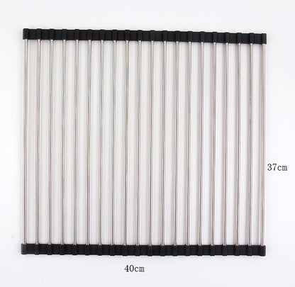 Folding Stainless Steel Kitchen Sink Drain Rack (view 2)
