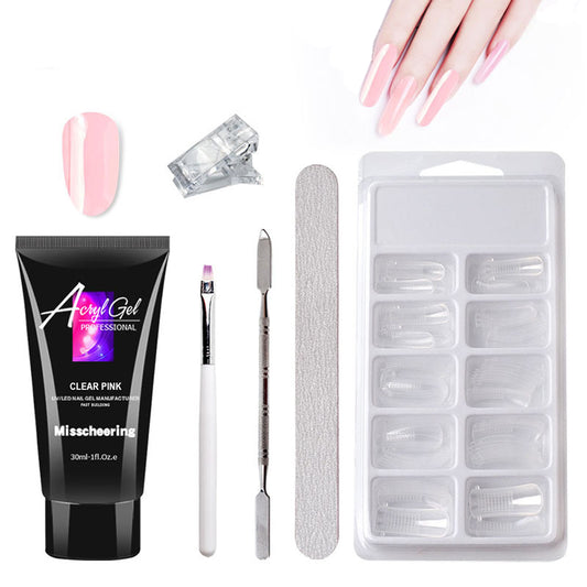 Gel Nail Extension Kit – UV/LED Lamp & Crystal Gel