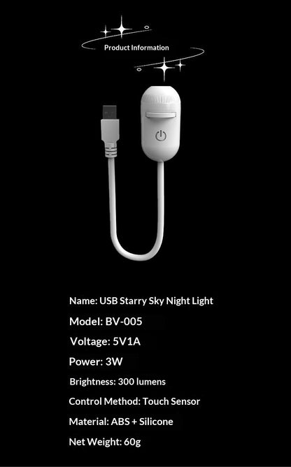 USB Night Light Bedside Lamp – Eye Protection (view 4)