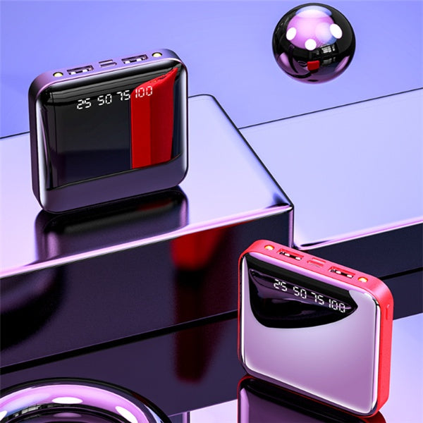 Portable Mirror Power Bank – 10000mAh Multi-USB (view 10)