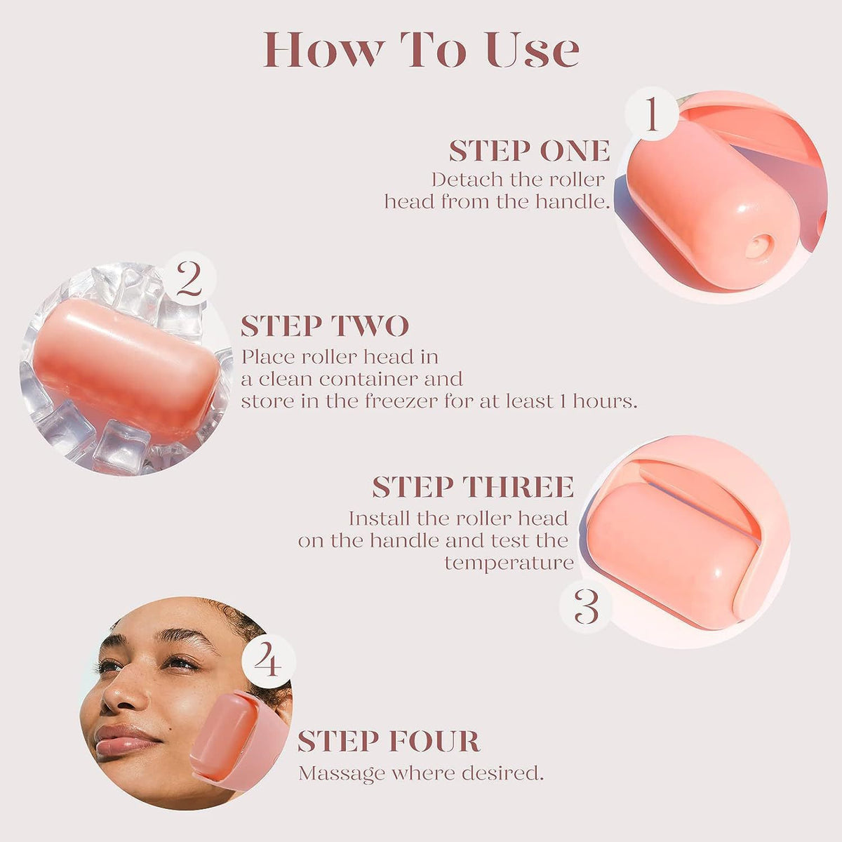 Facial Ice Roller Massager – Cooling Skin Tool (view 9)