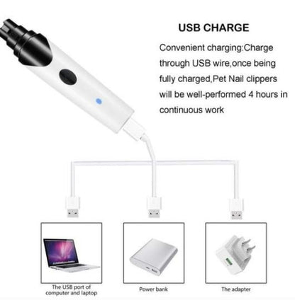 USB Electric Pet Nail Grinder – Quiet & Painless (view 8)
