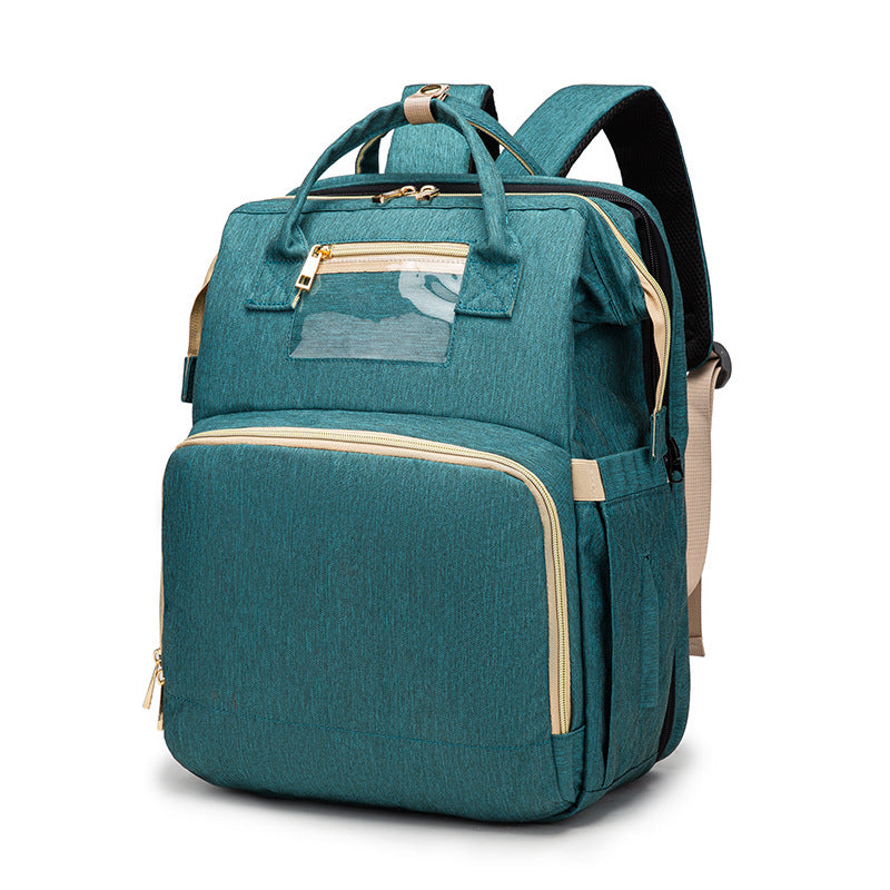 Foldable Mummy Backpack with Portable Baby Bed (view 6)