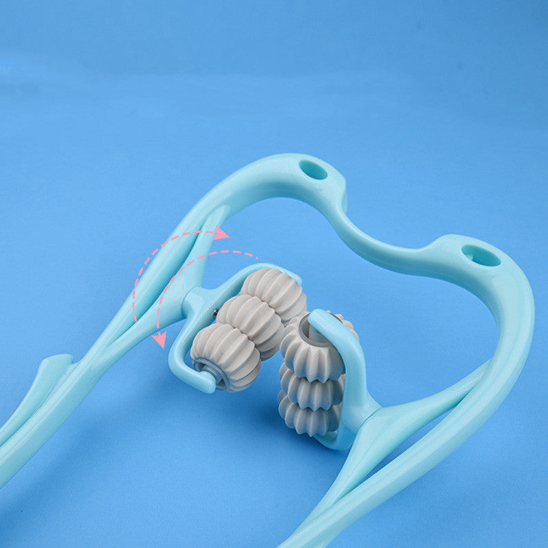 6-Roller Cervical Neck Massager with Jade Scraping Board (view 6)
