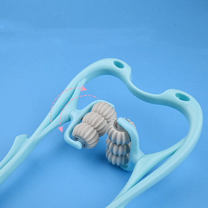 6-Roller Cervical Neck Massager with Jade Scraping Board (view 6)