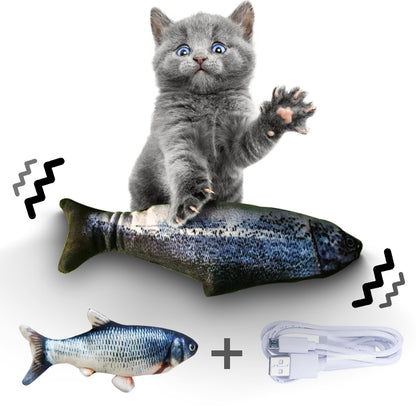 Electric Jumping Fish Cat Toy – USB Rechargeable 30cm (view 10)
