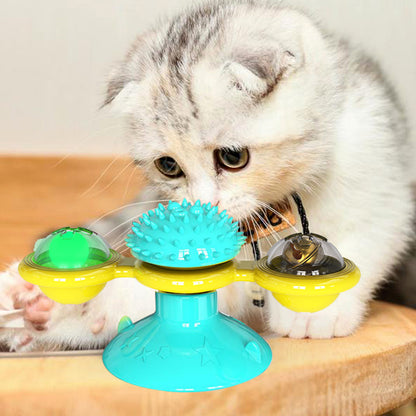 Cat Rotating Windmill Toy – Scratch, Teeth & Play (view 6)