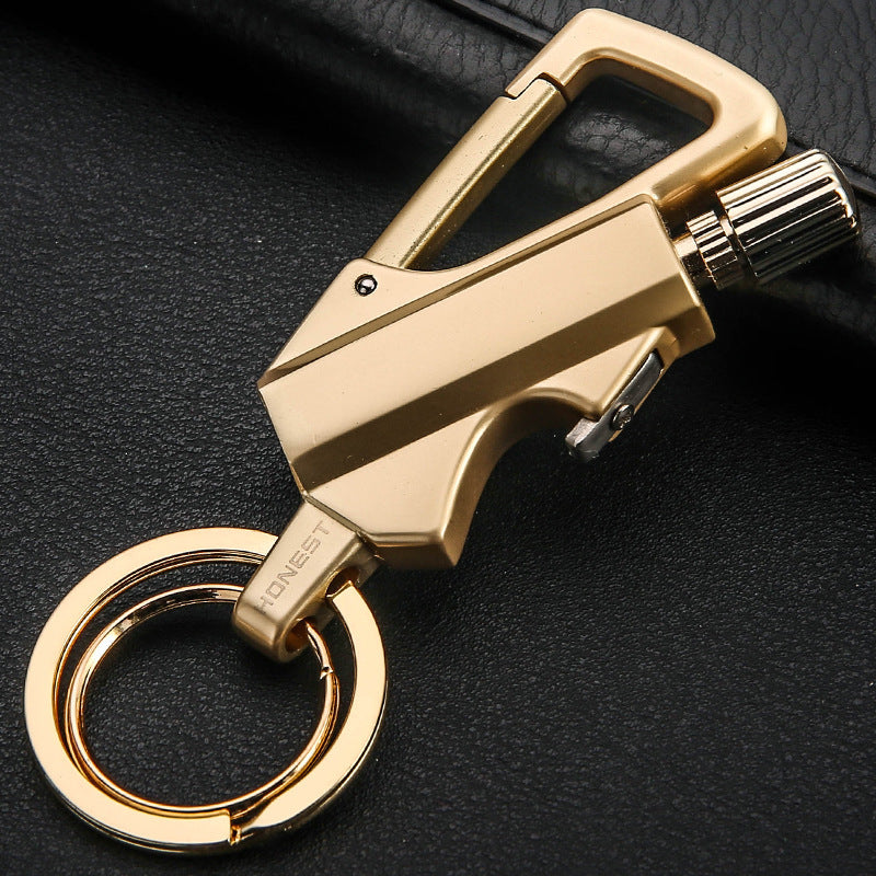 Metal Keychain Flint Lighter – EDC Survival Multi-Tool (view 5)