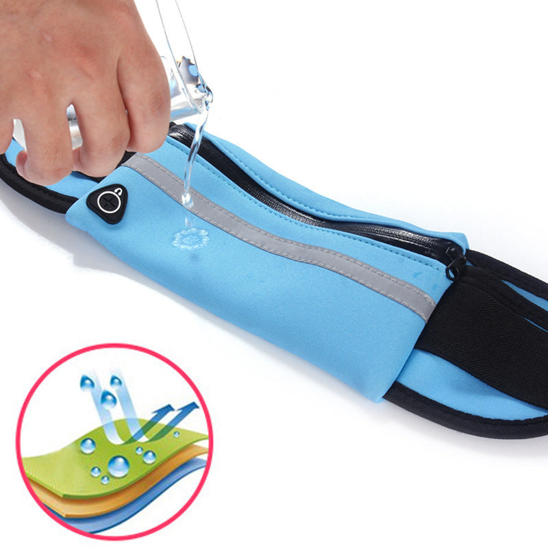 Nylon Sports Waist Bag – Slim Running Fanny Pack 20cm (view 3)