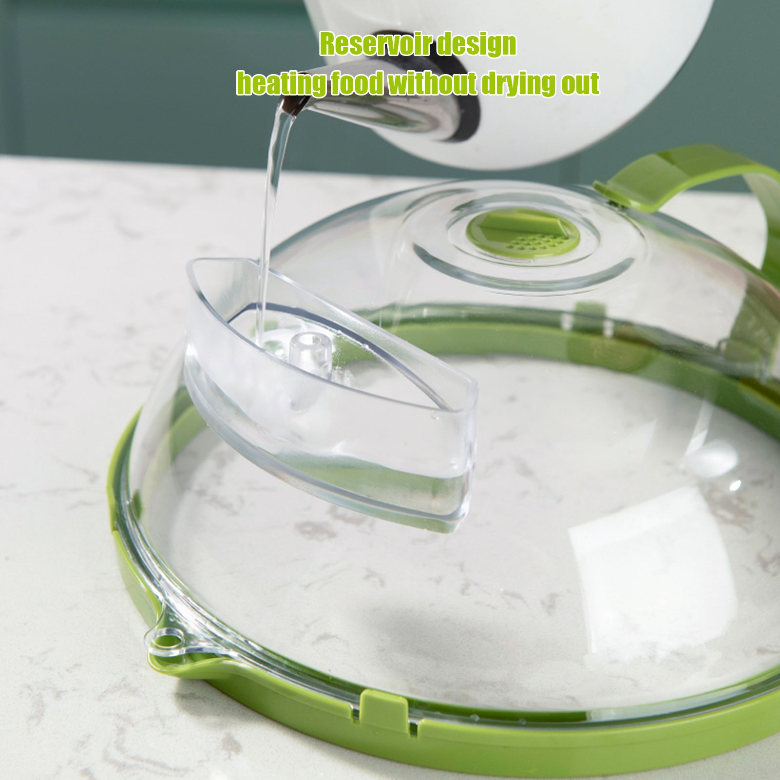 Microwave Splashproof Food Cover – High-Temp PC Lid 26cm (view 4)